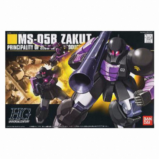 반다이 ㅤ[HGUC] 1/144 MS-05B ZAKU1 자쿠1 검은 삼연성_이미지
