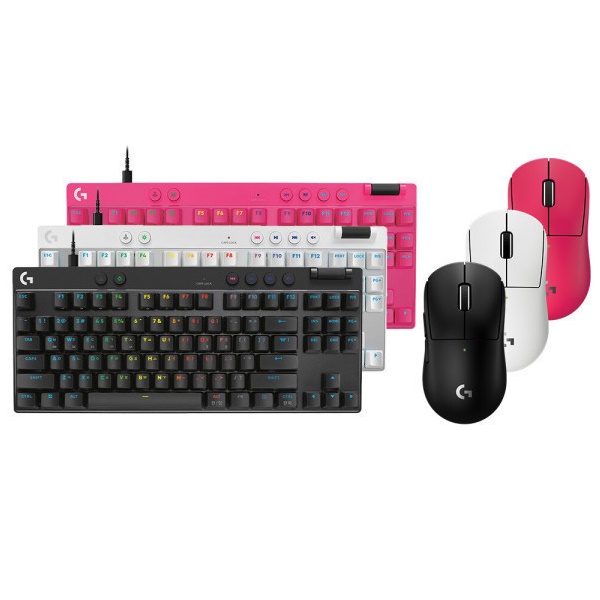로지텍 G PRO X SUPERLIGHT 2c + PRO X TKL RAPID 키보드 마우스 세트 (화이트)_이미지