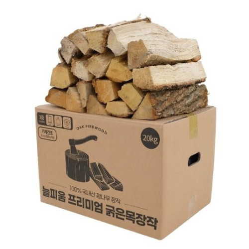 밴프 늘피움 프리미엄 굵은목 장작 20kg_이미지
