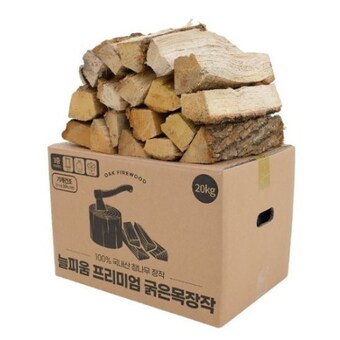 밴프 늘피움 프리미엄 굵은목 <b>장작</b> 20kg