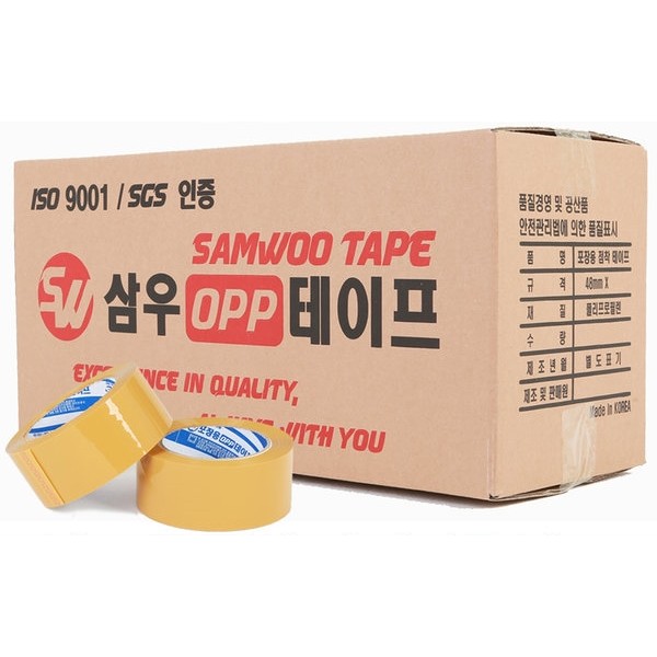삼우커머스 삼한테이프 경포장 박스테이프 48mm x 40m