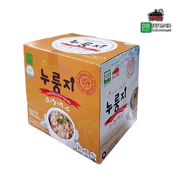 유기 가마솥 간편 찹쌀 누룽지250g