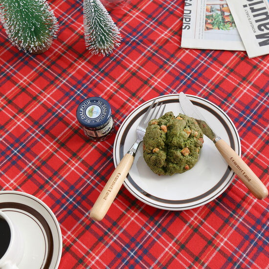 포홈 노엘 체크 테이블보 (190x120cm)_이미지