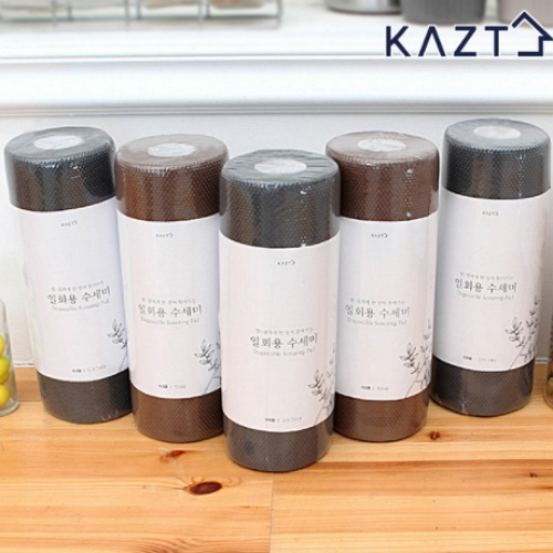 가쯔 프리미엄 일회용 수세미 60매 (5개)_이미지