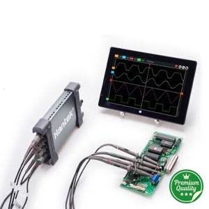 로스코 Hantek 6204BD 디지털 오실 프 휴대용 200MHz 4 채널 USB PC 25MHz 신호 발생기 포함_이미지