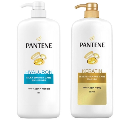  팬틴 실키 스무드 케어 샴푸 1200ml+극손상 케어 컨디셔너 1200ml 2종세트