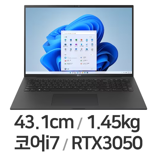 LG전자 2023 그램17 17Z90R-EA7CK (SSD 512GB)