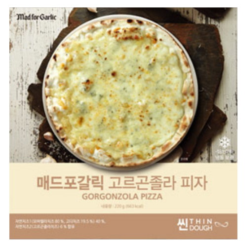 매드포갈릭 고르곤졸라 피자 씬도우 220g (1개)