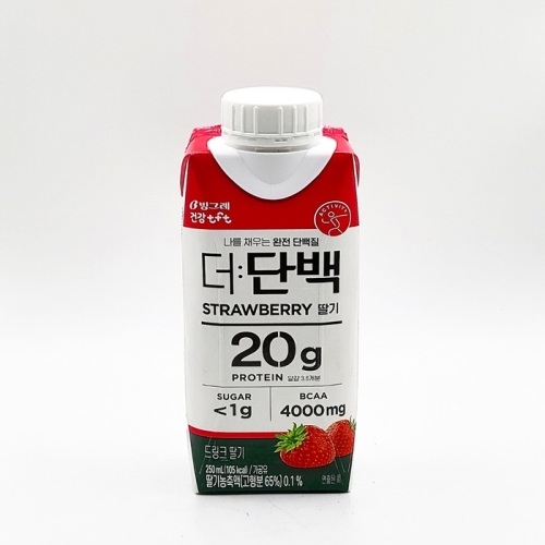 빙그레 더단백 드링크 딸기 250ml (12개)