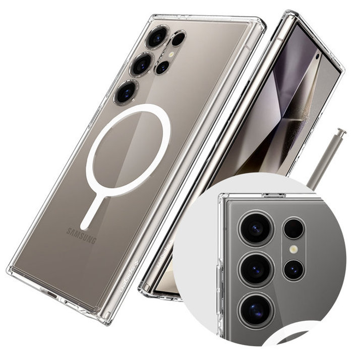 슈피겐 갤럭시S24 울트라 울트라하이브리드 원탭 메탈링 맥핏 케이스