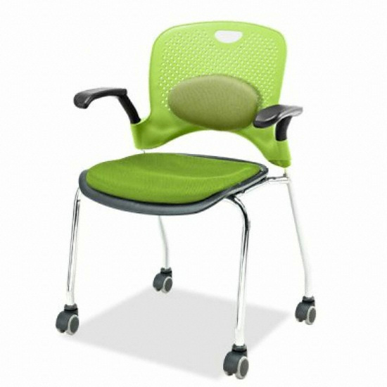 탑체어 바이킹 사륜 요추 회의용 책상의자 (팔걸이포함)_이미지