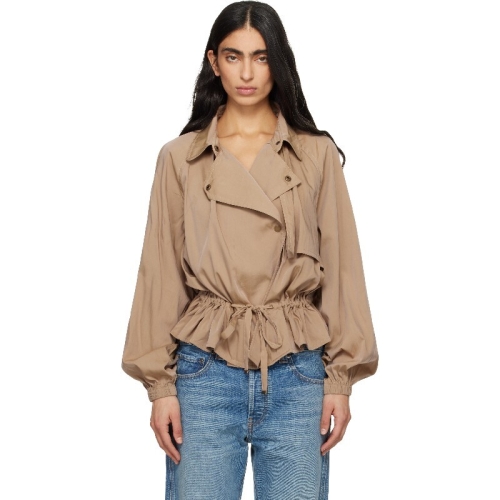 이자벨마랑 이사벨 여성 카키 그웬놀라 재킷 261600F063001