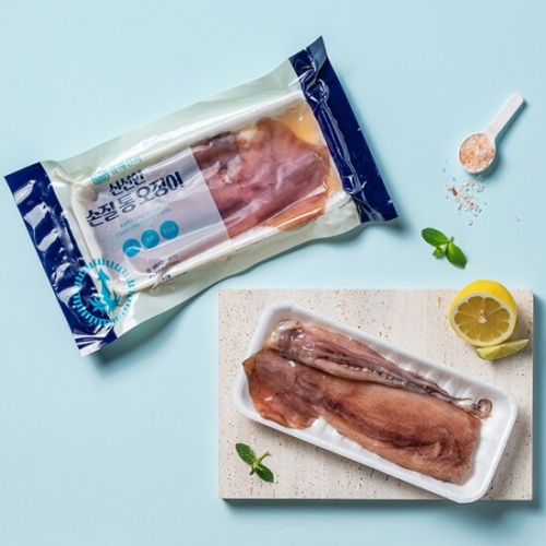 좋은씨푸드 삼해진미 자연산 손질 통오징어 260g (10개)_이미지