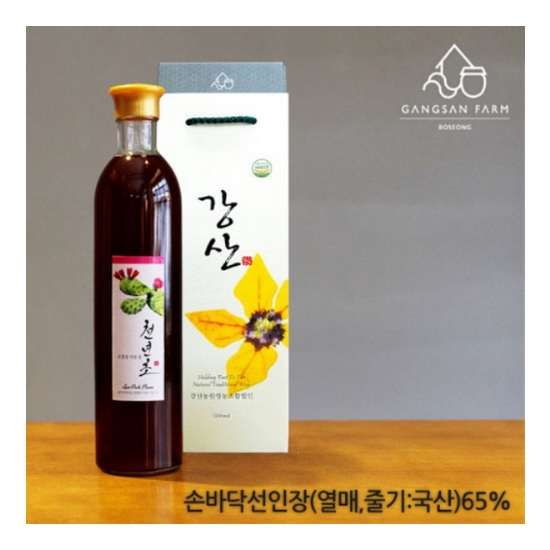 강산농원 천년초 발효액 500ml (1개)