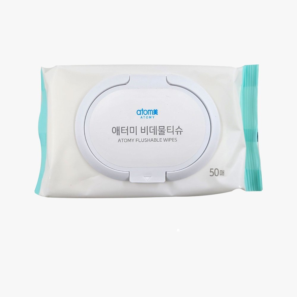 애터미 비데 물티슈 캡형 50매 (8팩)_이미지