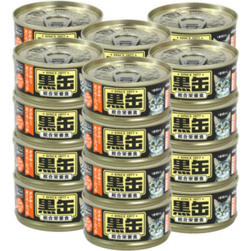 아이시아 흑관 오리지널 닭가슴살을 토핑한 가다랑어와 참치 캔 BCM-15 80g (24개)_이미지