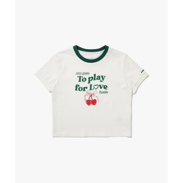 디아도라 플레이포러브체리 링거 반팔 티셔츠 D5222LRS61OWH_이미지