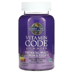 Vitamin Code 철분 및 엽산 함유 프리네이탈 멀티 90구미