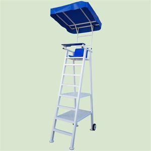 테니스 심판대_경기용_WDB-1473 그늘막-타포린커버 의자 중공성형좌판 바퀴부착형 이동식