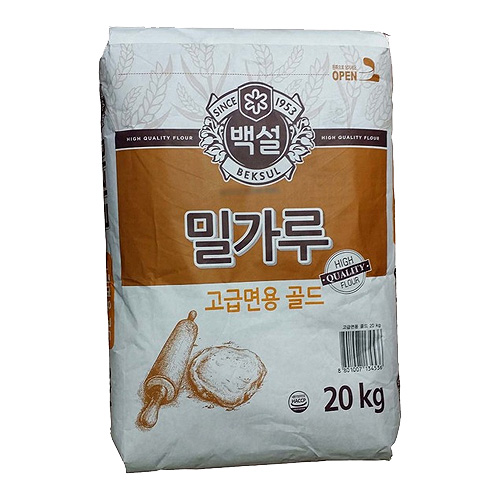  백설 밀가루 고급면용 골드 20kg [1개]