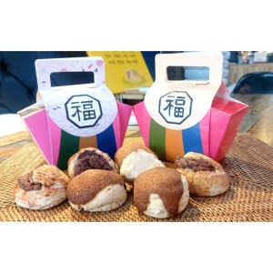 천년누리 전주 수제통밀만쥬 6개 전통2+모카2+인절미2 전주빵 전주명물