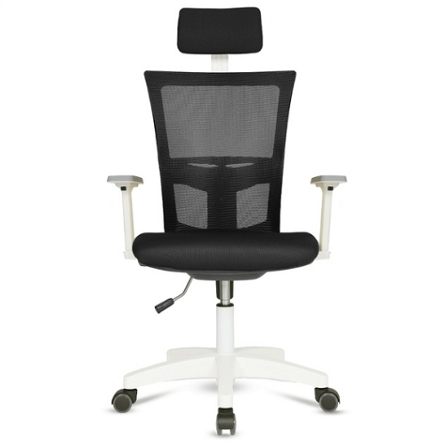 네오 고급형 헤더형 조절팔 화이트바디 의자 N72