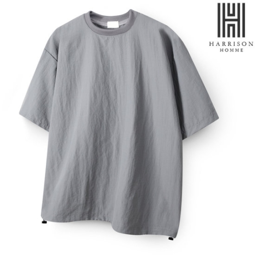 해리슨 오버핏 라운드 아노락 반팔티 MDL1492