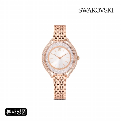 스와로브스키 여성 Crystalline aura 로즈 골드 톤 메탈 시계_5730140_이미지