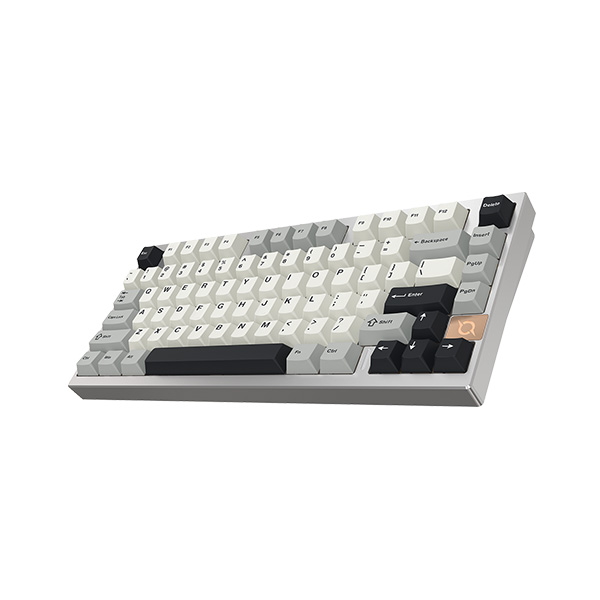 COX CA75 3모드 CNC 알루미늄 유무선 기계식 실버 (카라멜 커피 V1축)_이미지