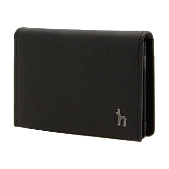 헤지스ACC 퍼피장식 소가죽 명함지갑 HJHO2F610BK