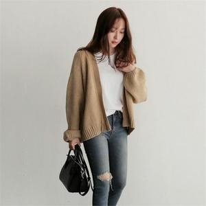 ONM 니트숏가디건 가을겨울외투 네추럴한가디건 9088455