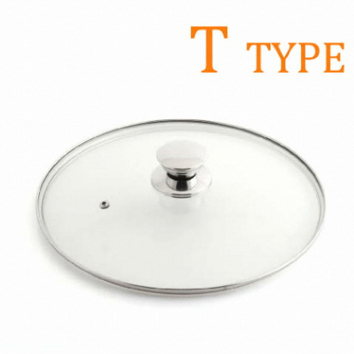 [불명] 강화 유리뚜껑 T형 (24cm)