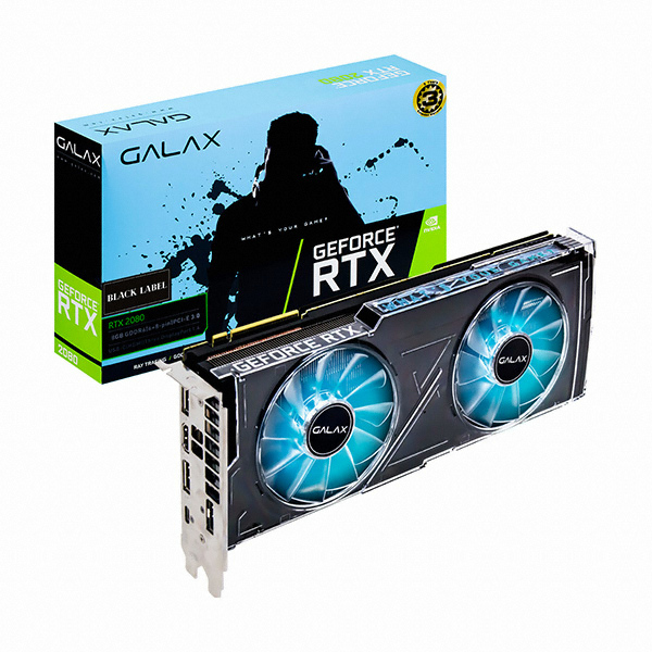 갤럭시 GALAX 지포스 RTX 2080 BLACK LABEL D6 8GB_이미지