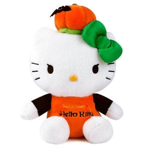 HK엔터프라이즈 헬로키티 할로윈 봉제인형 오렌지 (30cm)_이미지