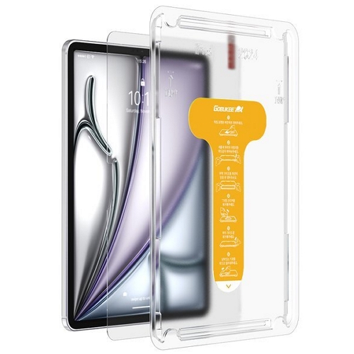 더하기 고부기 iPad Air 13 M4 이지커버 투명 강화유리 액정보호필름 (액정 1매)_이미지