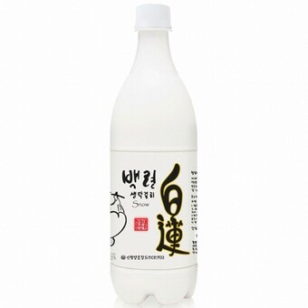 신평양조장 백련 생<b>막걸리</b> 스노우 750ml