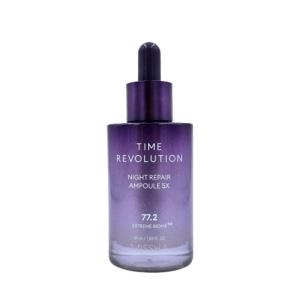 미샤 타임레볼루션나이트리페어 보랏빛 앰플50ml+50ml_이미지