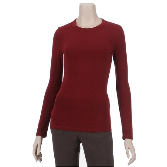 LF 질바이질스튜어트 폴리 솔리드 라운드 티셔츠 JBE05D912WN