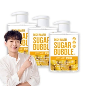 슈가버블 구연산 레몬 주방세제 470ml (3개)_이미지