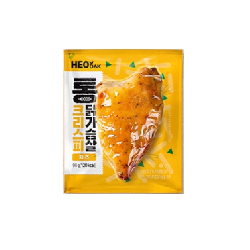 허닭  크리스피 통 닭가슴살 치즈 90g (20개)