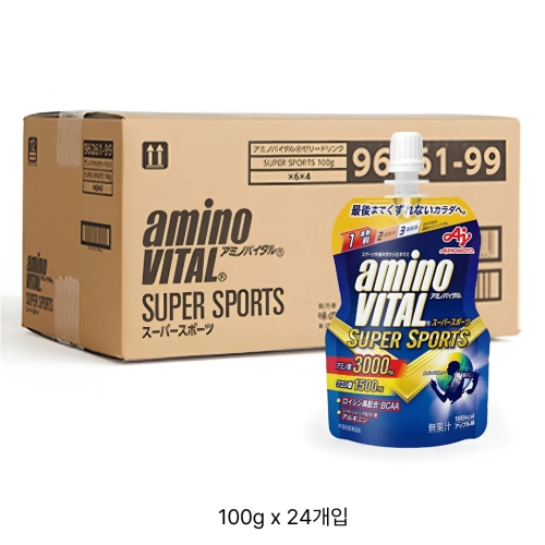 아지노모토 아미노바이탈 젤리드링크 SUPERSPORTS 3000 사과맛 100g (24개)