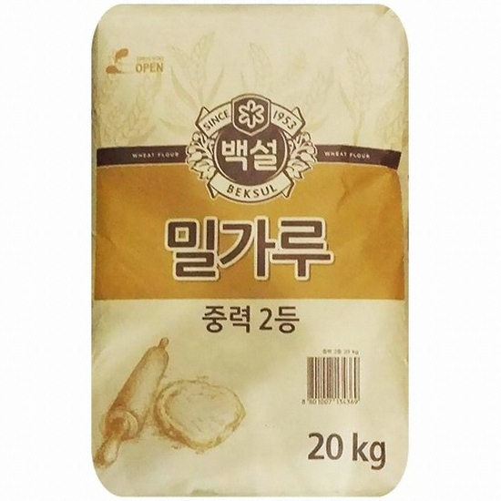CJ제일제당 백설 밀가루 중력 2등 20kg