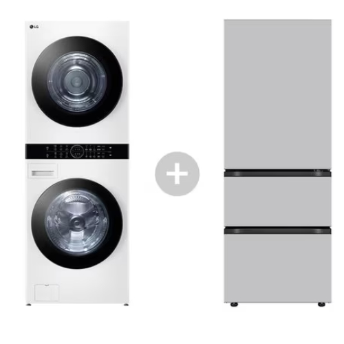 LG전자 트롬 오브제컬렉션 워시타워 W20WANQ + 김치냉장고 Z330MRRF21_이미지