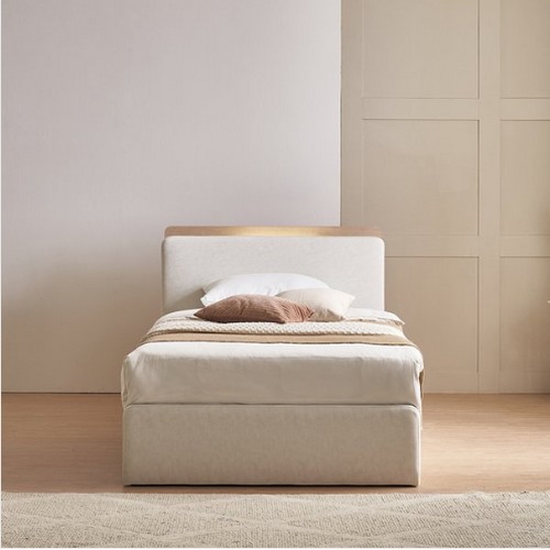 에몬스 세런 패브릭 호텔 LED침대 SS (매트별도)_이미지