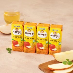 파스퇴르 아이생각 유기농 주스 사과배 125ml (4개)_이미지