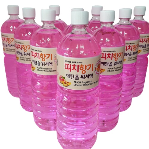에이원케미칼 피치향기 에탄올 워셔액 1.8L (12개)