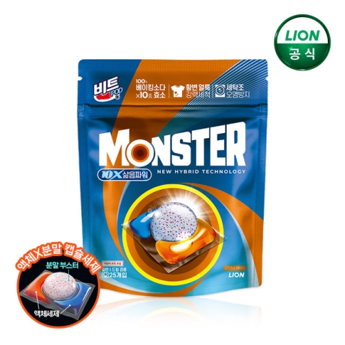 라이온코리아 비트 몬스터 팟 10X 삶음파워 25개입 (1개)