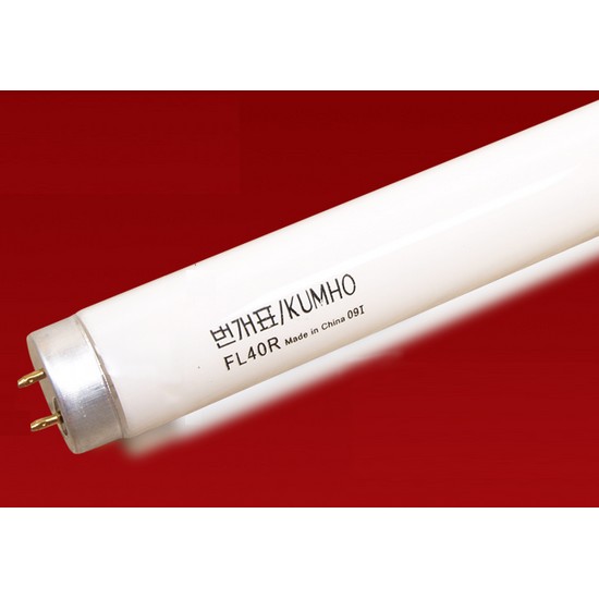 금호전기 번개표 형광등 적색 40W