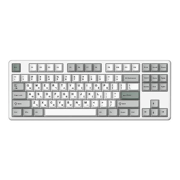 한성컴퓨터 GK797PRO 유무선 기계식 오션 화이트 (브라운슈가 토독)_이미지