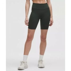 룰루레몬 패스트 앤 프리 하이-라이즈 쇼츠 8인치 5 포켓 레인포레스트 그린 1755035